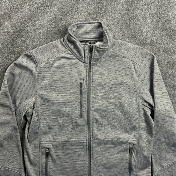 Mercedes Benz Jacket Adults Small Gray Full Zip Fleece Port Authority Mens - Picture 3 of 10